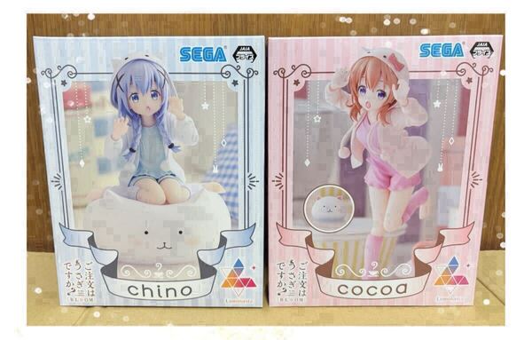 ご注文はうさぎですか フィギュア チノ ココア 2種 Luminasta BLOOM セガ プライズ ごちうさ