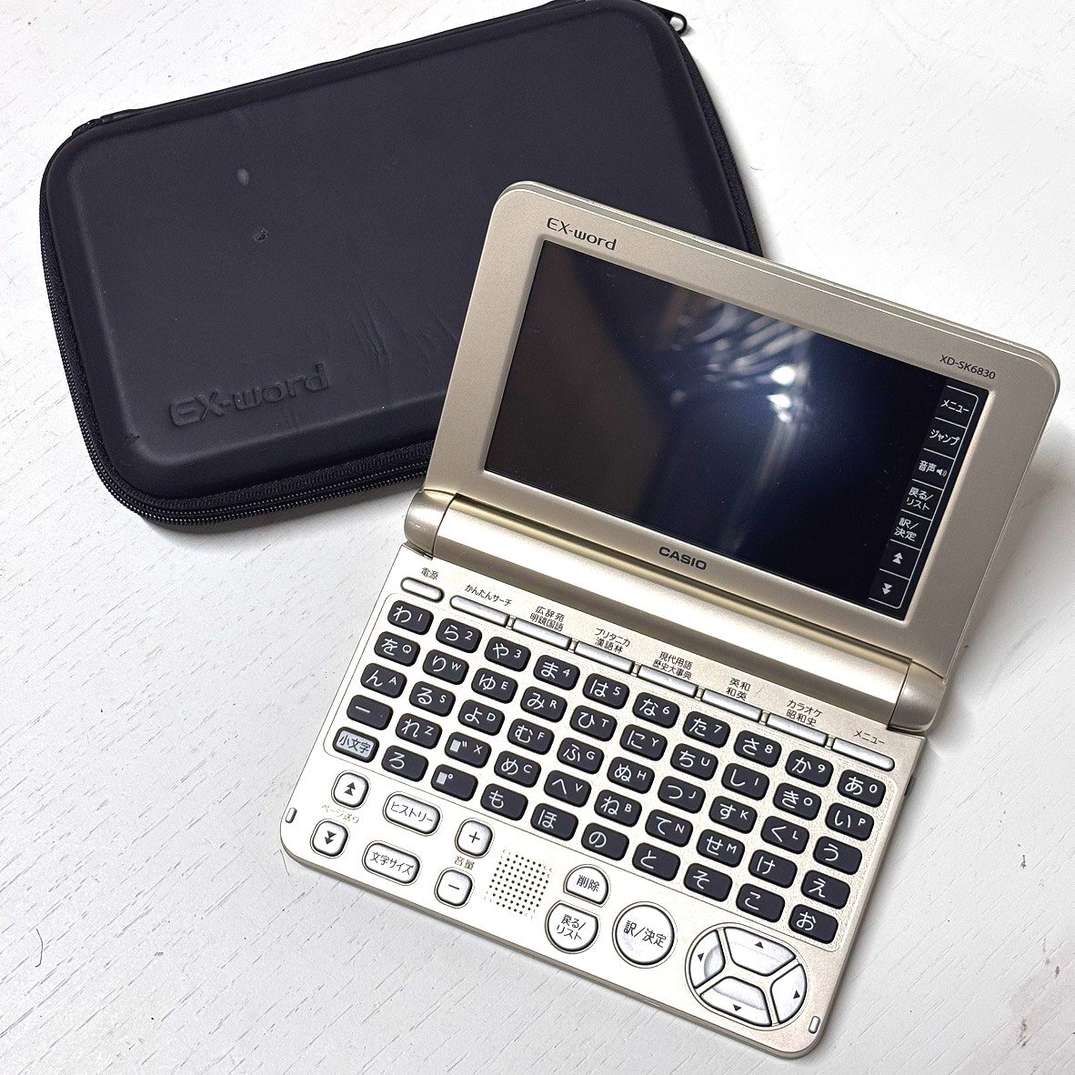 未使用！ CASIO電子辞書 EX-word XD-SK6830 純正ケース付き Yahoo!オークション -「xd-sk6830」の落札相場・落札価格