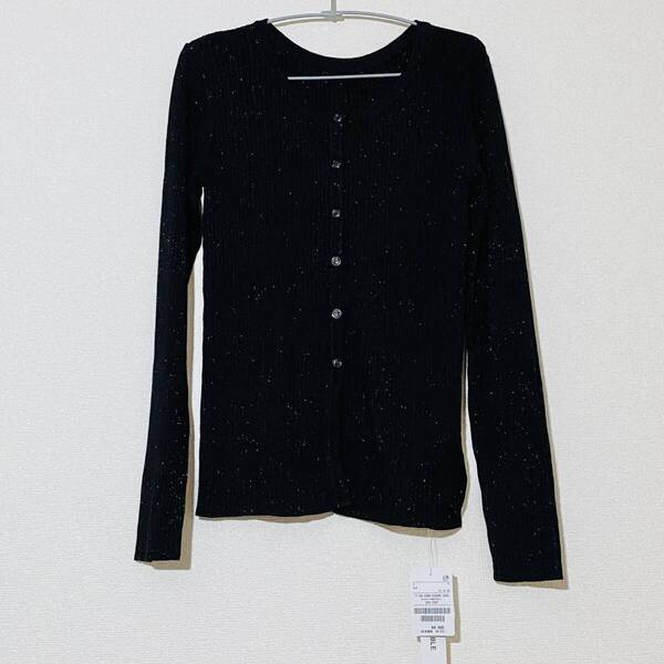 未使用 FREAK'S STORE ウォッシャブル 2WAY ラメカーデ ブラック F フリークスストア カーディガン ニット washable
