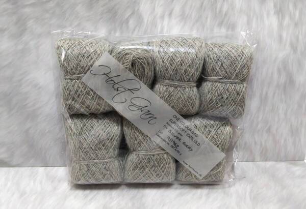 輸入 毛糸 Holst Garn ホルストガーン ワンカラーバッグ SUPERSOFT スーパーソフト ウール100% 約200g Silver Grey 海外