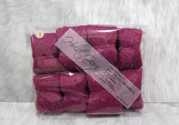 輸入 毛糸 Holst Garn ホルストガーン ワンカラーバッグ COAST コースト ウール55% コットン45% 約200g Cherry 海外 (1)