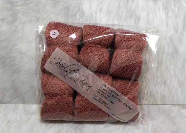 輸入 毛糸 Holst Garn ホルストガーン ワンカラーバッグ COAST コースト ウール55% コットン45% 約200g Rosewood 海外 (2)