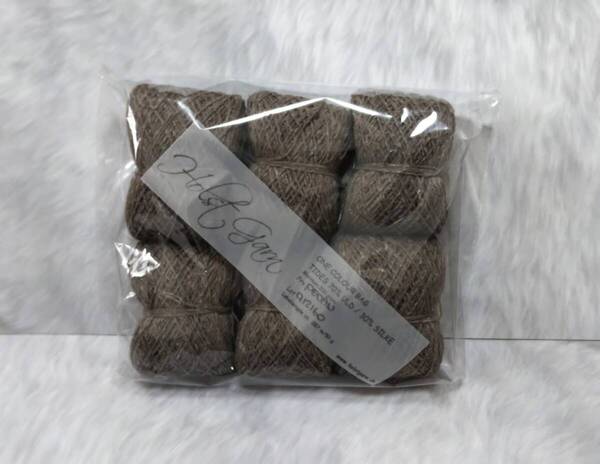 輸入 毛糸 Holst Garn ホルストガーン ワンカラーバッグ TIDES タイズ ウール70% シルク30% 約200g Pecan 海外