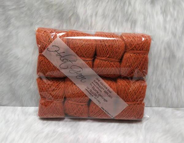 輸入 毛糸 Holst Garn ホルストガーン ワンカラーバッグ SUPERSOFT スーパーソフト ウール100% 約200g Burnt Orange 海外