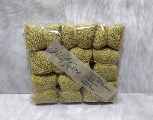 輸入 毛糸 Holst Garn ホルストガーン ワンカラーバッグ COAST コースト ウール55% コットン45% 約200g Honeydew 海外