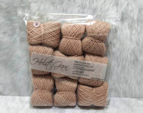 輸入 毛糸 Holst Garn ホルストガーン ワンカラーバッグ SUPERSOFT スーパーソフト ウール100% 約200g Dried Plaster 海外 (2)