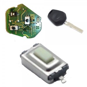 修理用 ポルシェ キーレスキー 基盤 ボタンスィッチ 1個 911 918 986 996 ボクスター◆マイクロスイッチ 基盤 鍵 カギ リモコンキー 補修用