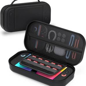 DEVASO キャリングケース Switch 2 収納ケース 保護 大容量 ゲームカード10枚 旅行用 防水 防塵 防汚 耐衝撃 持ち運びに便利 ブラック