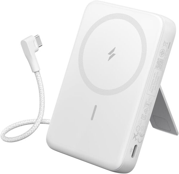 Anker Zolo Power Bank (10000mAh, MagGo, Built-In USB-Cケーブル) マグネット式ワイヤレス充電対応 10000mAh コンパクトモバイルバッテリ