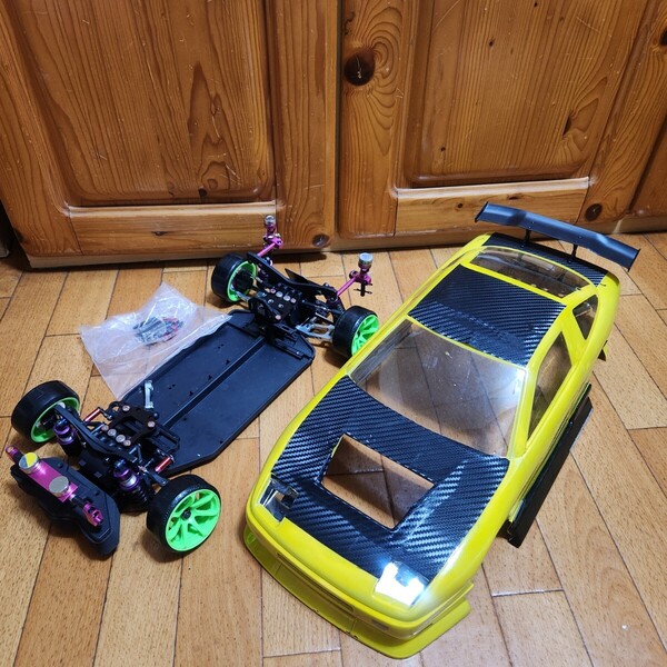 即決《送料無料》2駆ドリフト GRK 180SX ボディ シャーシ セット ヨコモ ラジコン tt01 tt02 ドリフト YD-2 激安 フルセット