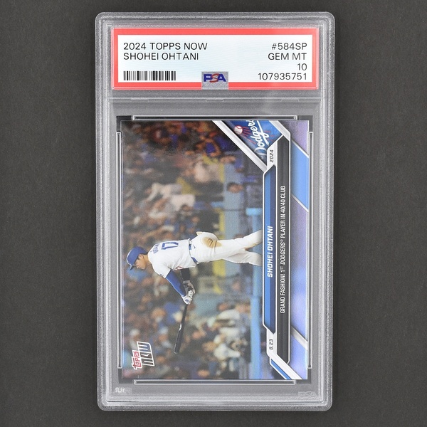 PSA10 大谷翔平 2024 Topps Now Shohei Ohtani 584SP 40/40 Club Foil Variation ロサンゼルス ドジャース Los Angeles Dodgers メジャー