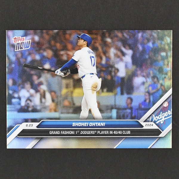 大谷翔平 2024 Topps Now Shohei Ohtani 584SP 40/40 Club Foil Variation ロサンゼルス ドジャース Los Angeles Dodgers メジャーリーグ