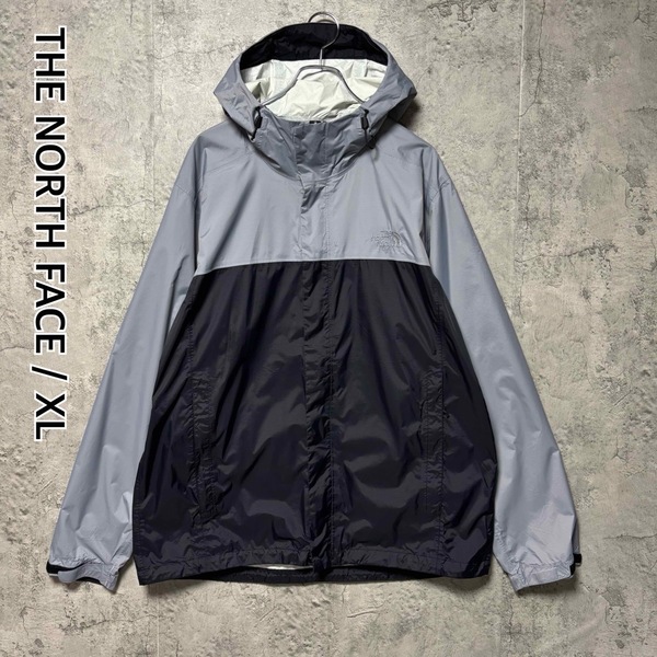 *ザノースフェイス ベンチャー2ジャケット ナイロンジャケット マウンテンパーカー ジップ 刺繍ロゴ バイカラー XL THE NORTH FACE