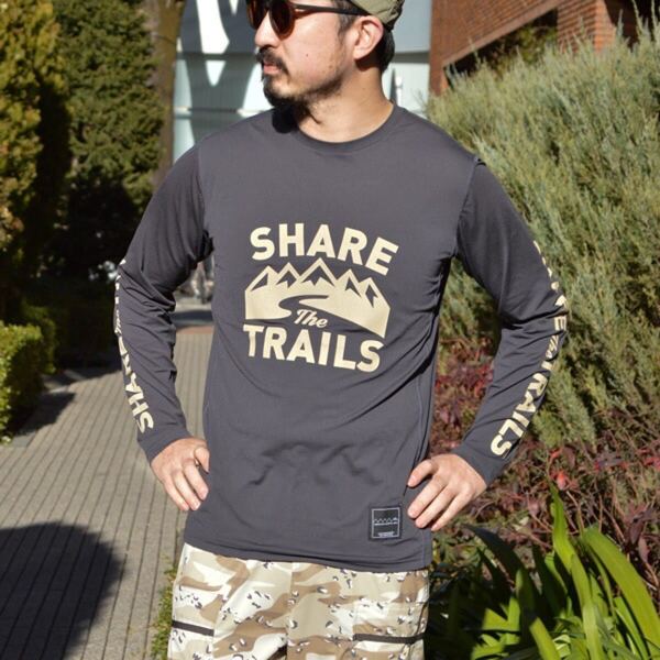 MOUNTAIN MARTIAL ARTS マウンテンマーシャルアーツ SHARE the TRAILS Long Tee ロングTシャツ ロンT 長袖Tシャツ カットソー L トレラン