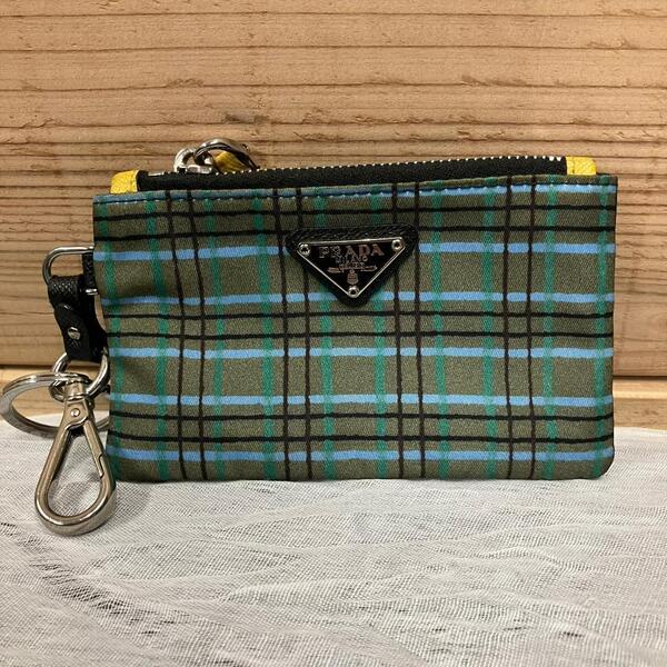 【新春セール】PRADA プラダノバチェック ポーチ コインケース 小物入れ レディース Nova