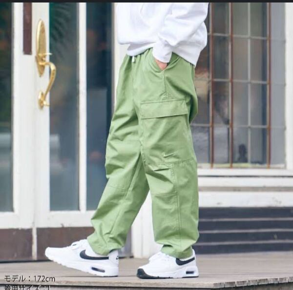 M 新品 NIKE ナイキ メンズ ウーブンカーゴパンツ カーゴパンツ ウーブンパンツ グリーン カーキ オリーブ
