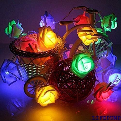 ligangamイルミネーションLED ライトストリン ガーデン 装飾 クリスマス電池必要 2m-20 カラフル 12651