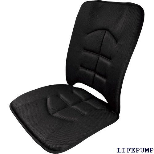 ボンフォーム BONFORM シートクッション 備長炭 ダブル45x97x2cm ブラック 5656-07BK 12788
