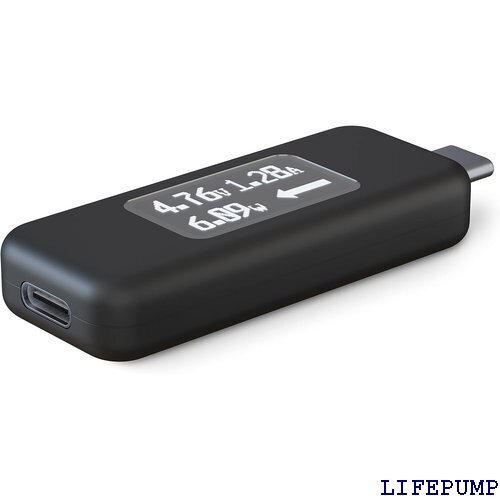Plugable USB-C 電流電圧チェッカー 10 搭載ラップトップ、ケーブル、スマートフォン、充電器を計測 13529