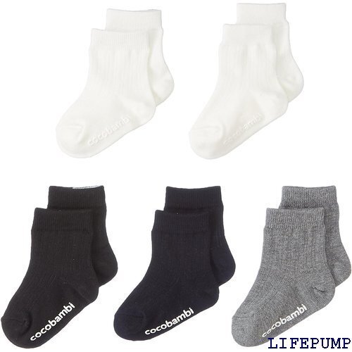 フィロワ 靴下 子供用リブ風クルー丈ソックス 4-6歳 組 15~20cm 5ペア x 1 88-65-1162 13648