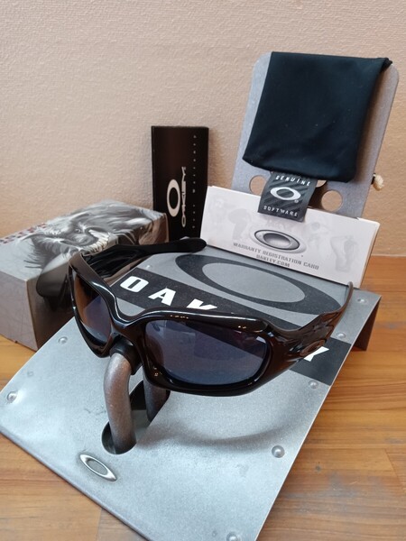 【美品♪箱付き♪】全ブラック/モンスタードグル/オークリー/oakley/monster doggle/検サングラス 釣り ランニング 自転車