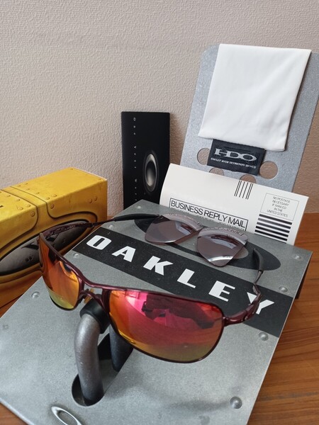 【美品♪偏光♪】レンズおまけ/旧モデル/クロスヘアー/オークリー/cross hair/oakley 検サングラス/釣り アジアンフィット