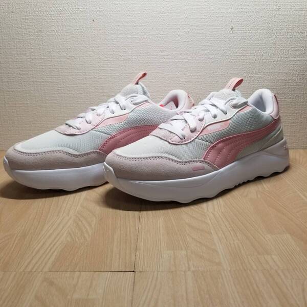 【②特価品】送料無料・新品未使用!!プーマ PUMA カジュアルシューズ / ランテイムド プラットフォーム / 定価8690円 23.5cm