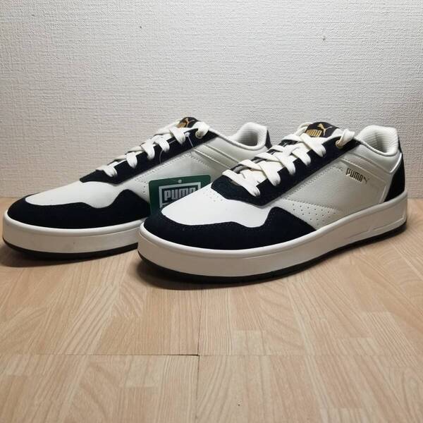 送料無料・新品未使用!!プーマ PUMA カジュアルシューズ スニーカー / コート クラシック SD / クリーム×ブラック 26.5cm