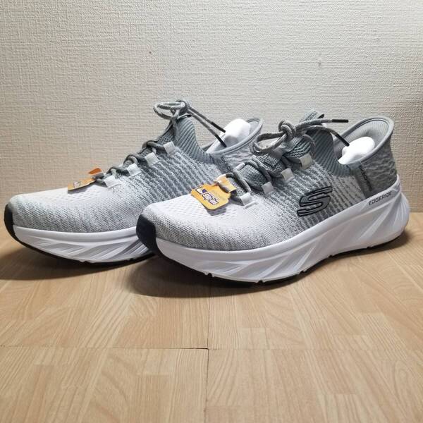 ②送料無料・新品未使用!!スケッチャーズ SKECHERS スリップインズ / EDGERIDE-RAYGO / 白 ホワイト 定価12650円 27.0cm