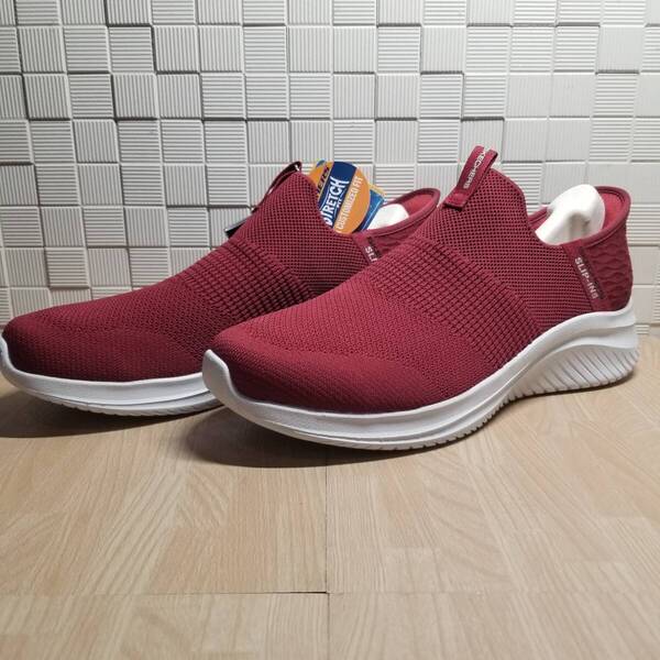 送料無料・新品未使用!!スケッチャーズ SKECHERS スリップインズシューズ / ULTRA FLEX 3.0-SMOOTH STEP / 赤 定価13090円 27.5cm