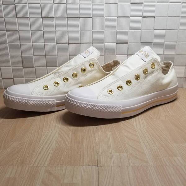 送料無料・新品未使用!!コンバース CONVERSE カジュアルシューズ スニーカー / ALL STAR SLIP 3 OX / オフホワイト 定価7150円 26.5cm