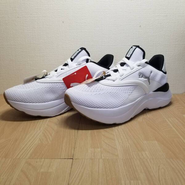 ②送料無料・新品未使用!!プーマ PUMA カジュアルシューズ スニーカー / SOFTRIDE メイブ ウィメンズ / 白 ホワイト 定価8250円 24.0cm