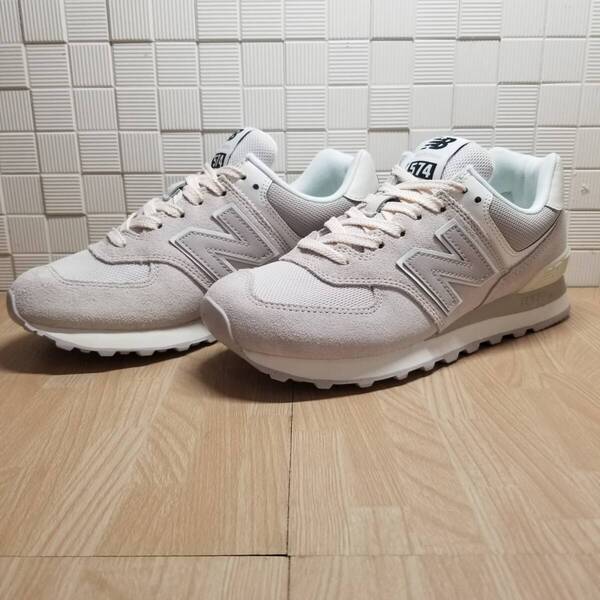 送料無料・新品未使用!!ニューバランス new balance カジュアルシューズ スニーカー / WL574DQ2 B / ライトグレー 定価11990円 23.5cm