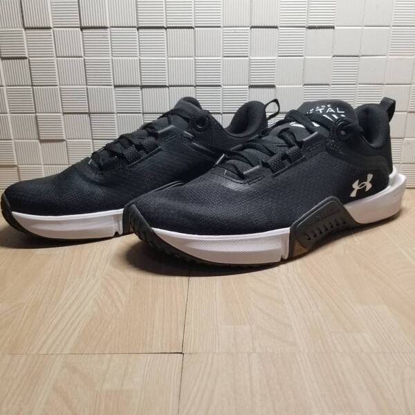 送料無料・新品未使用!! アンダーアーマー UNDER ARMOUR トレーニングシューズ / TRIBASE VITAL / 黒 ブラック 定価13200円 25.5cm