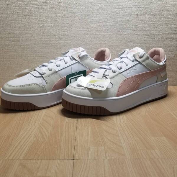 ②送料無料・新品未使用!!プーマ PUMA カジュアルシューズ スニーカー / キャリーナ ストリート VTG / サーモンピンク 24.0cm
