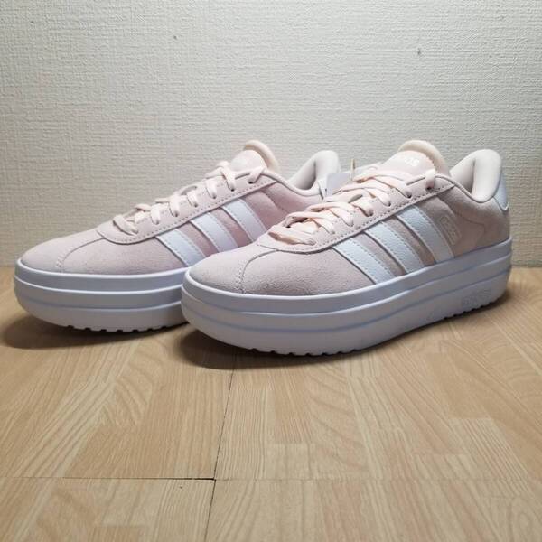 送料無料・新品未使用!!アディダス adidas カジュアルシューズ スニーカー / VL COURT BOLD / ピンク 定価8800円 24.0cm