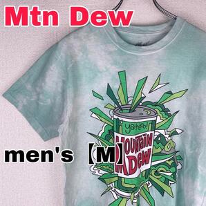 Z166【Mtn Dew】半袖Tシャツ【メンズM】 タイダイ