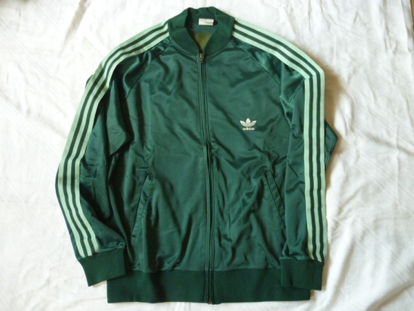 希少カラー☆70's ビンテージ オリジナル アディダス adidas ATPジャージ USA製 サイズ L グリーン 緑 古着