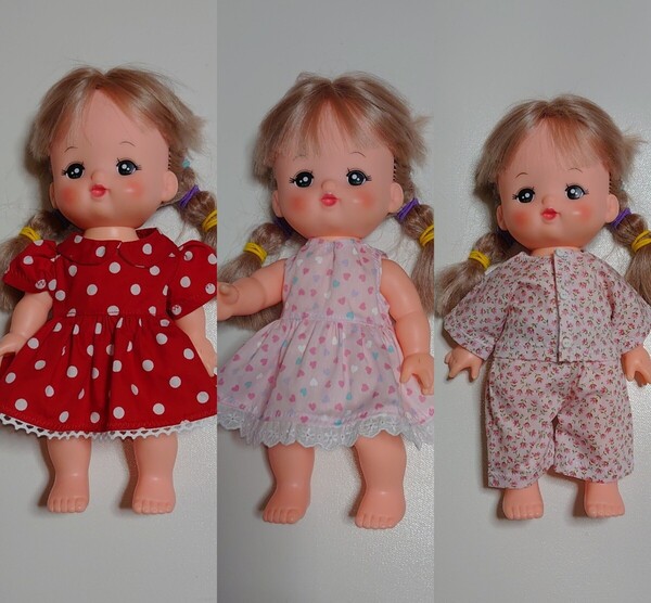 ハンドメイド メルちゃん服 ワンピース2着 パジャマ 8
