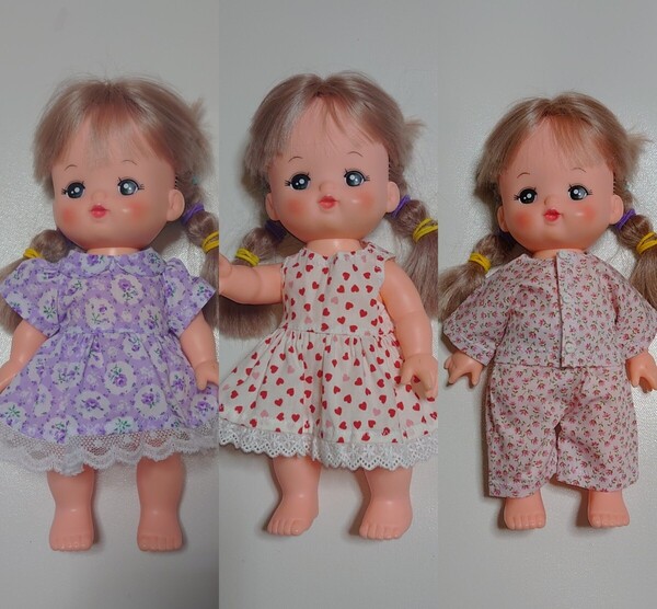 ハンドメイド メルちゃん服 ワンピース2着 パジャマ 15