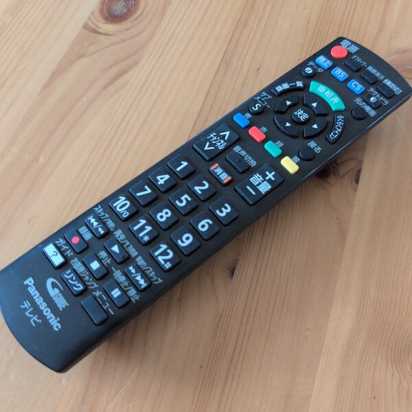 送料無料 【即決/動作確認済/不良品返金保証】TVリモコン BD 信号確認済 Panasonic N2QAYB001091