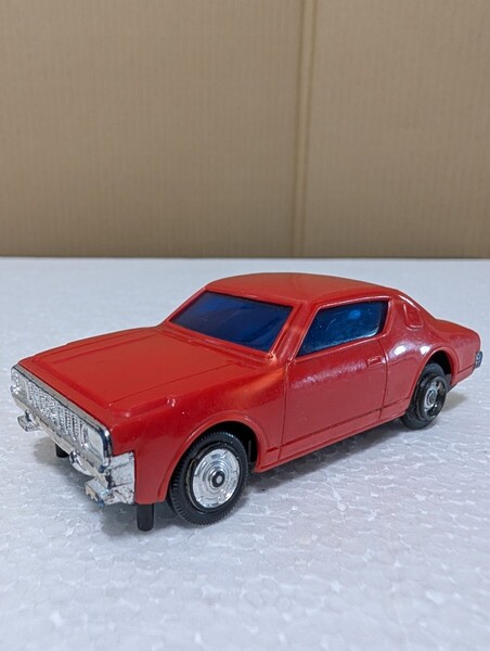 70年代当時物 昭和レトロ 野村トーイ スピードウェイ ガソリンスタンドセット 車のみ TOYOTA CROWN HT トヨタ クラウン MS70 MADE IN JAPAN