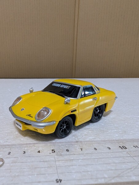 絶版ミニカー ドライブタウン マツダコスモスポーツ MAZDA COSMOSPORTS L10Bプルバックミニカー カスタムホイール仕様