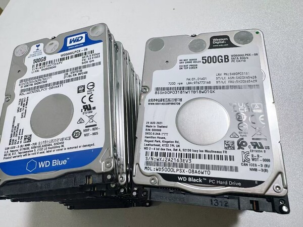 WD 500GB HDD 2.5インチ 22点セット