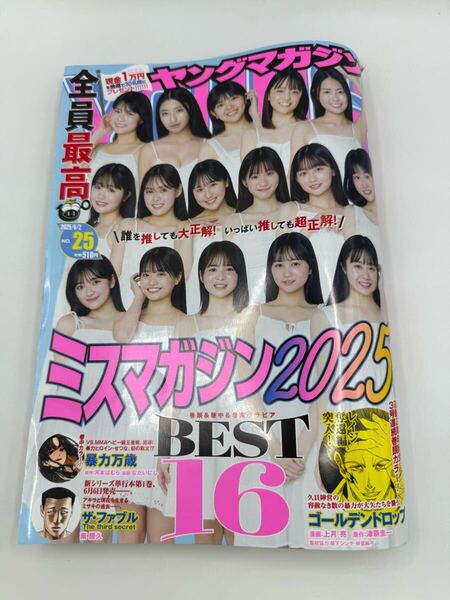 【最新号】週刊ヤングマガジン2025年25号【表紙:ミスマガジン2025】