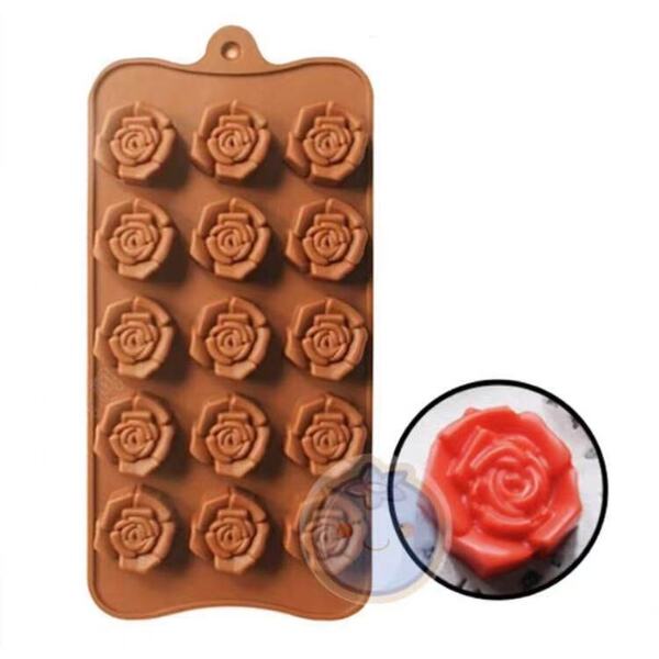 新品(送料無料)小 バラ シリコンモールド型 立体 薔薇 立体花 抜き型 花形 プリン ゼーリ 製氷器 製氷皿 抜き型 グミ型 製菓道具
