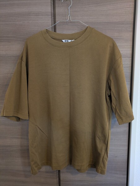 UNIQLO ユニクロエアリズムコットンオーバーサイズTシャツ 5分袖