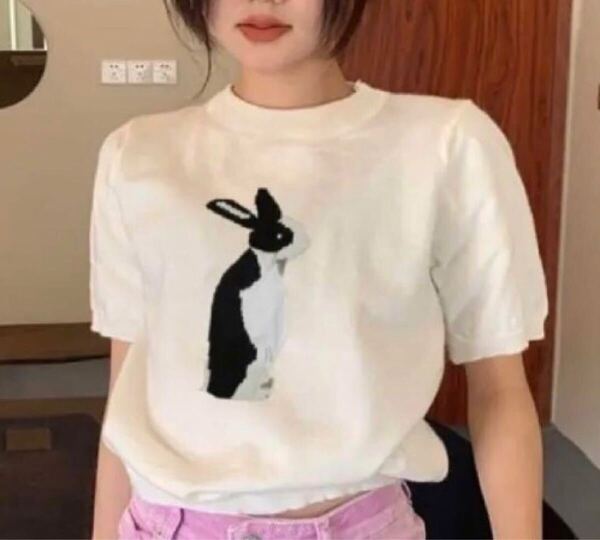 グレイル GRL ラビットニットトップス うさぎ