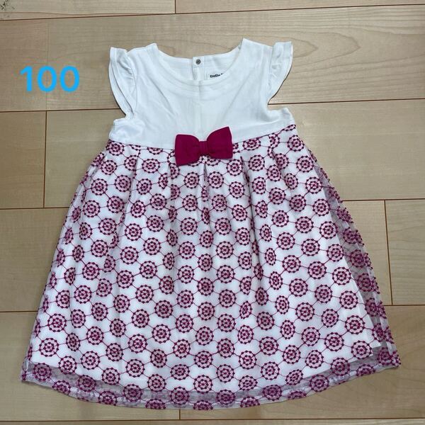 BeBe 半袖ワンピース ノースリーブ 100㎝