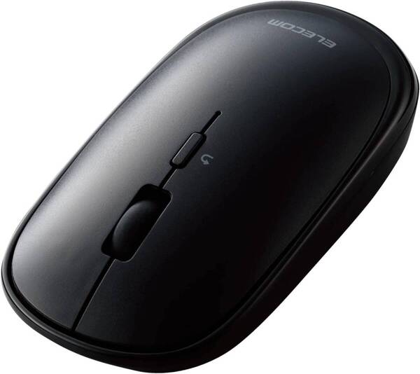 エレコム ワイヤレスマウス Bluetooth Slint 薄型 静音 4ボタン Windows Mac Android iOS iPadOS FireOS対応 ブラック M-TM10BBBK/EC